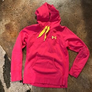EUC hot pink under Armour hoodie